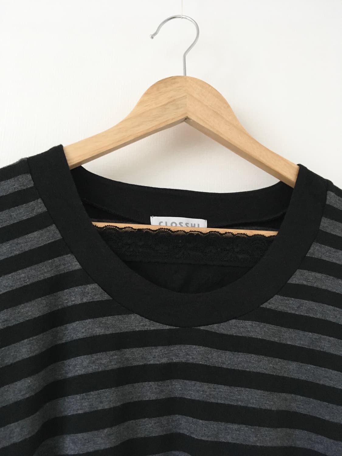 stripe lace top 상품이미지4