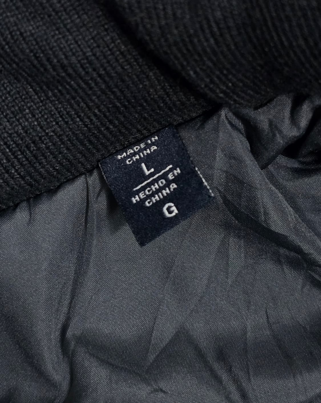 타미힐피거 블랙 울 블렌드 봄버 자켓 L사이즈 상품이미지8