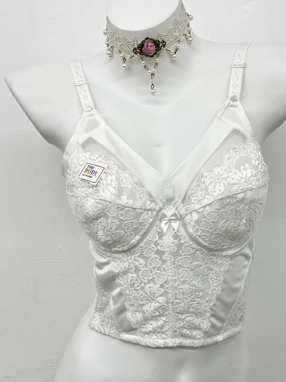 화이트 레이스 코르셋 상품이미지2