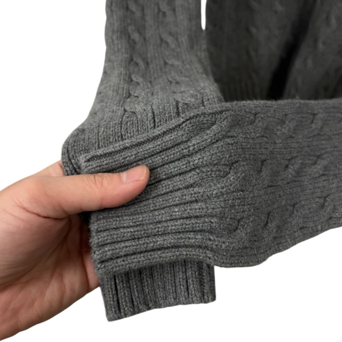 폴로랄프로렌 꽈배기 v넥 울니트  상품이미지3