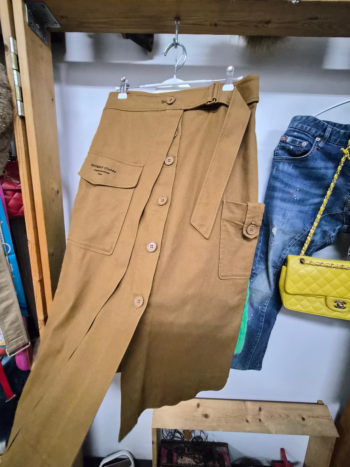 well known 그린 케이블 가디건.쥬시쥬디 면스판 스커트 상품이미지8