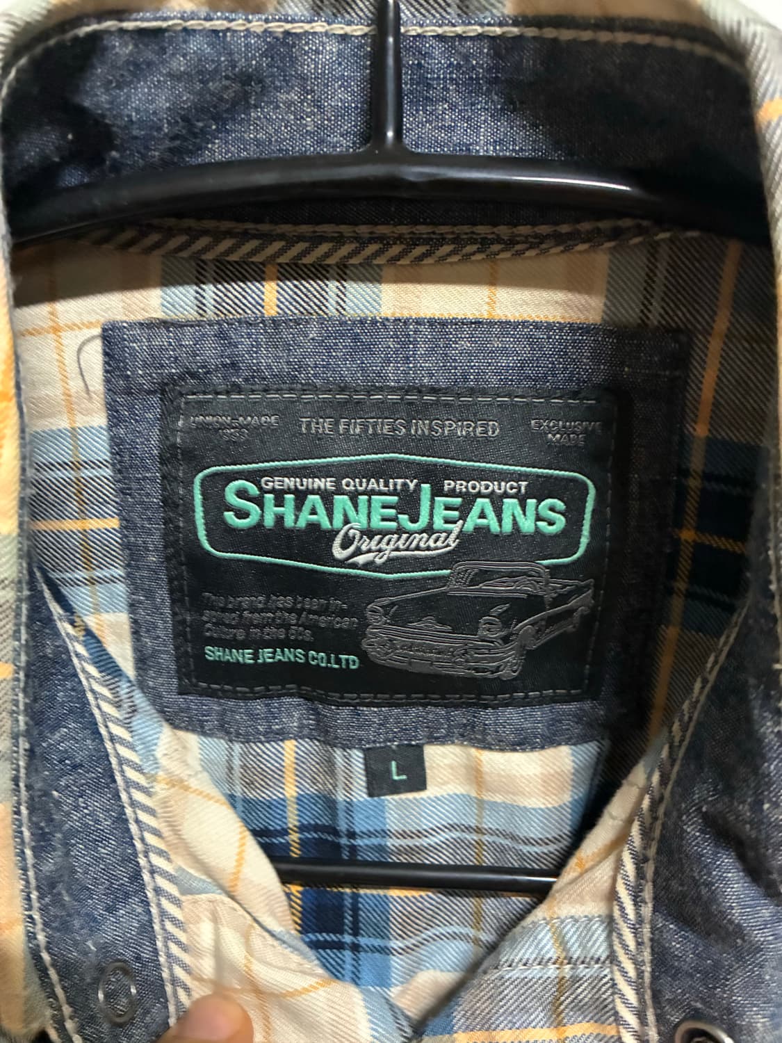 [새상품] 쉐인진스 체크 웨스턴 셔츠 L/100 상품이미지3