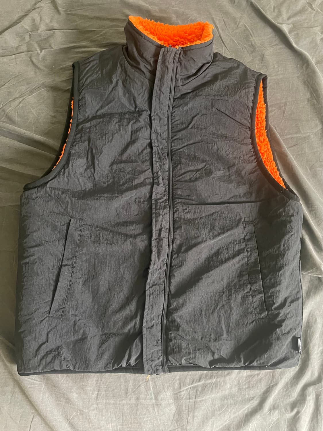 Stussy Sherpa Reversible Vest Tangerine 상품이미지4