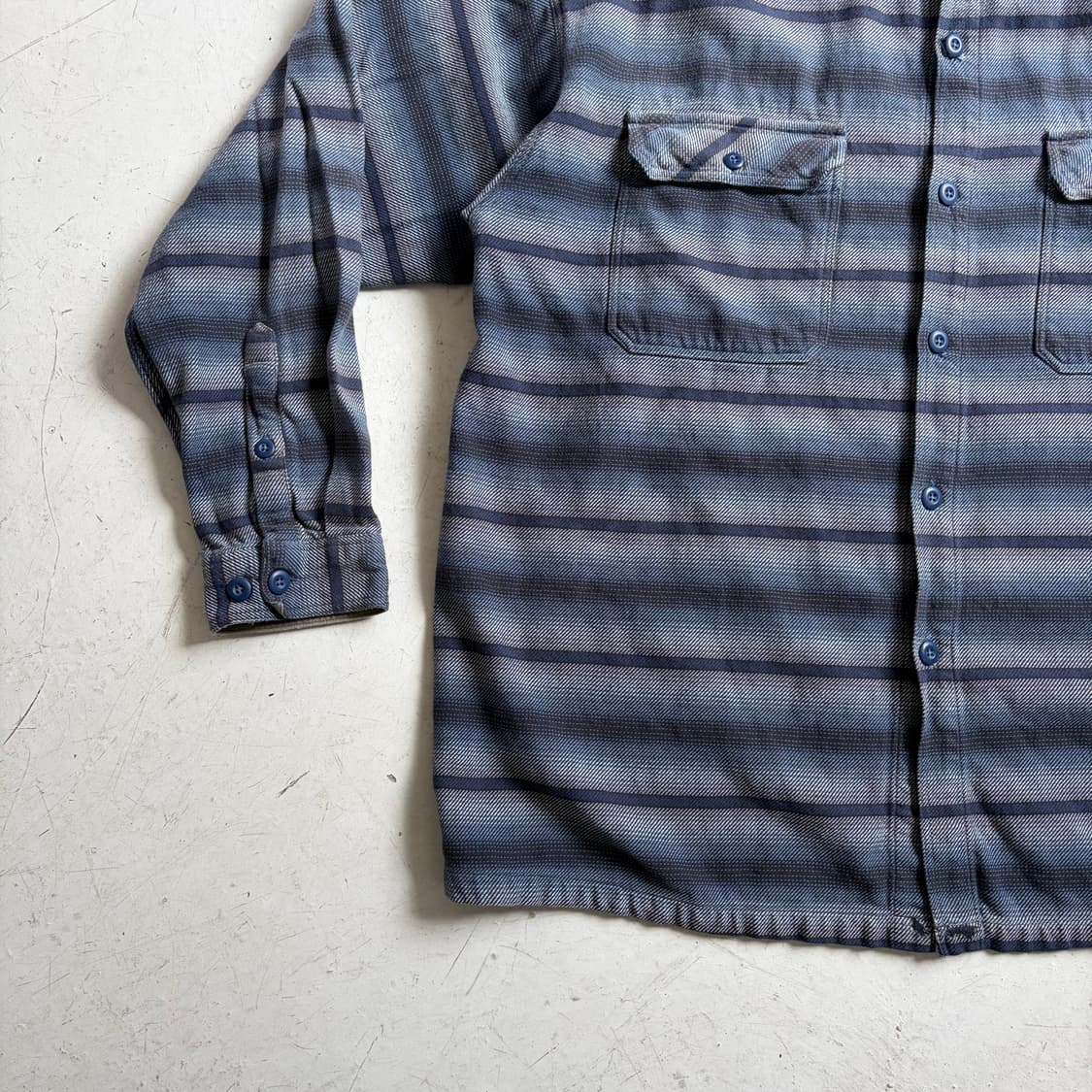 파타고니아 빈티지 스트라이프 셔츠 XL 상품이미지3
