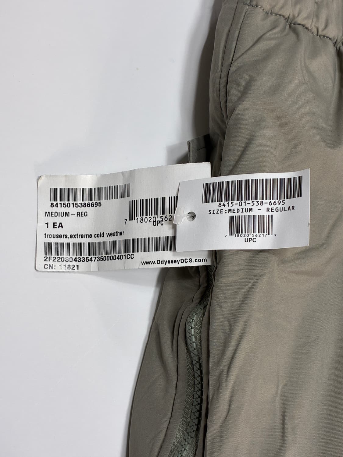 미군 프리마로프트 패딩 바지/ 데드스탁 (32-34) 상품이미지3