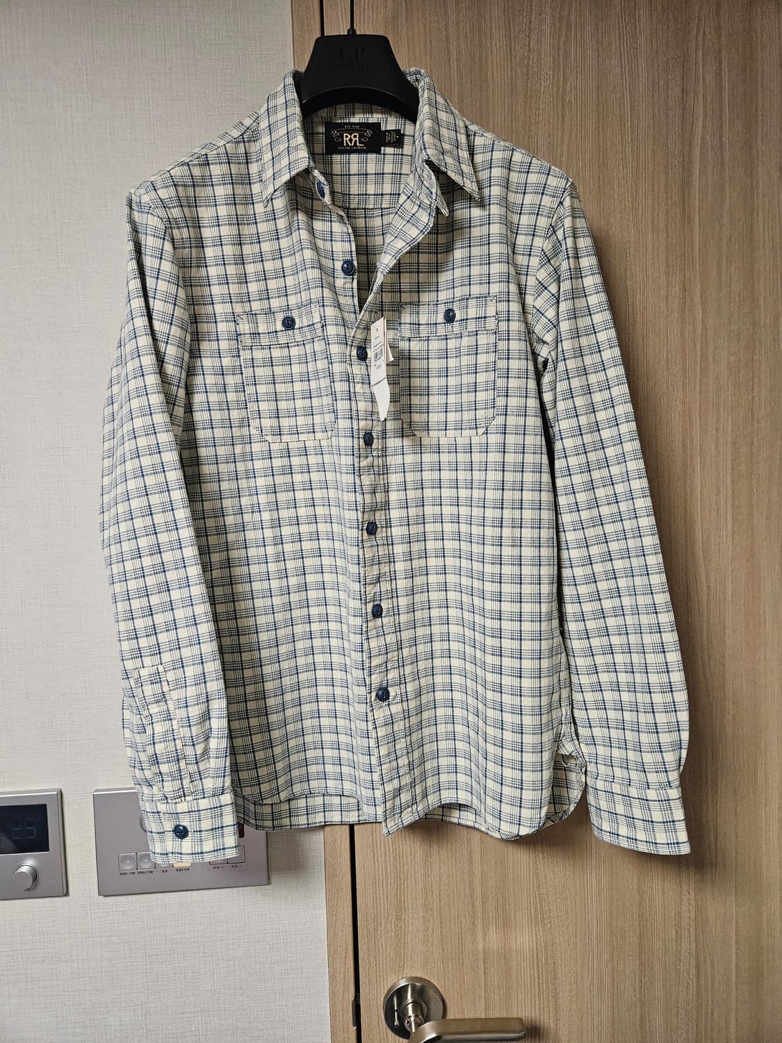 rrl 더블알엘 블루 체크 알래스카 워크 셔츠 상품이미지3