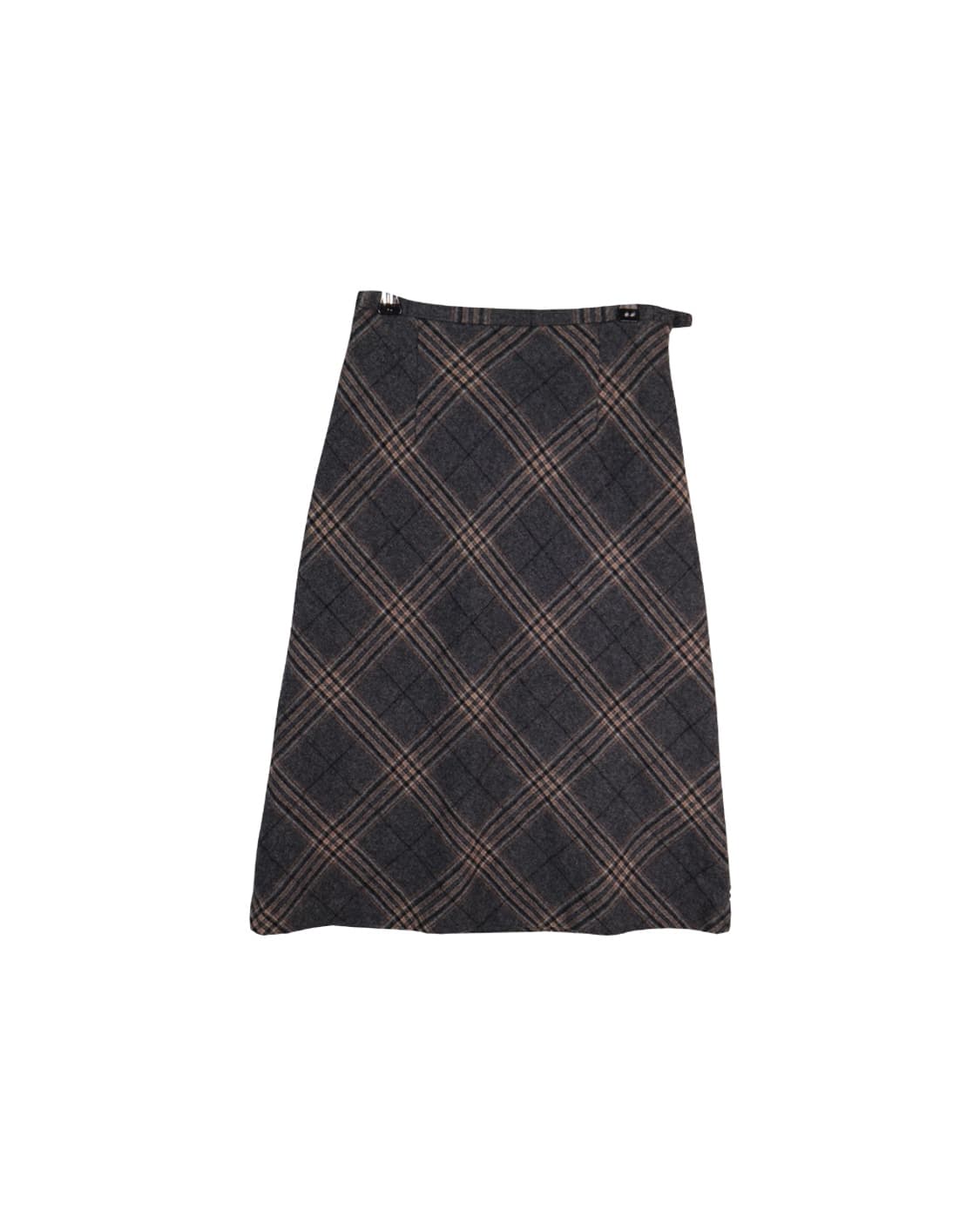 Jpn Wool Checked Midi Skirts 상품이미지4