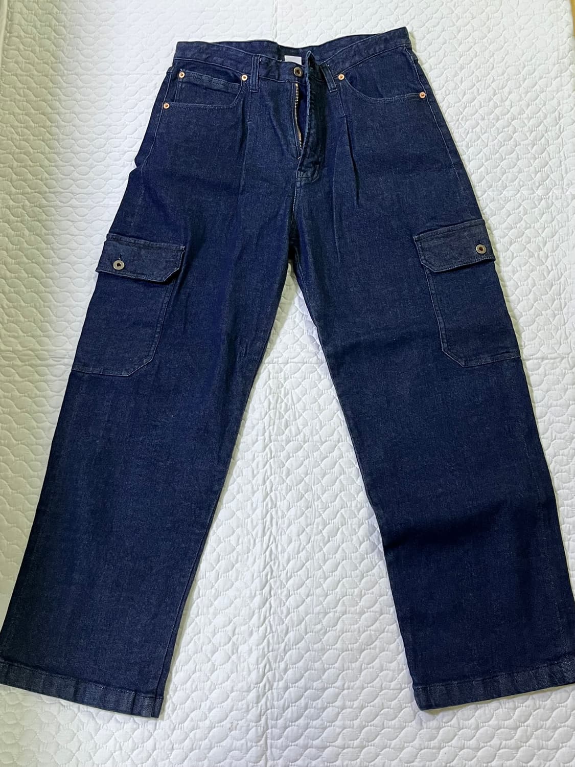 힙한 카고 청 와이드팬츠  허리32 상품이미지3