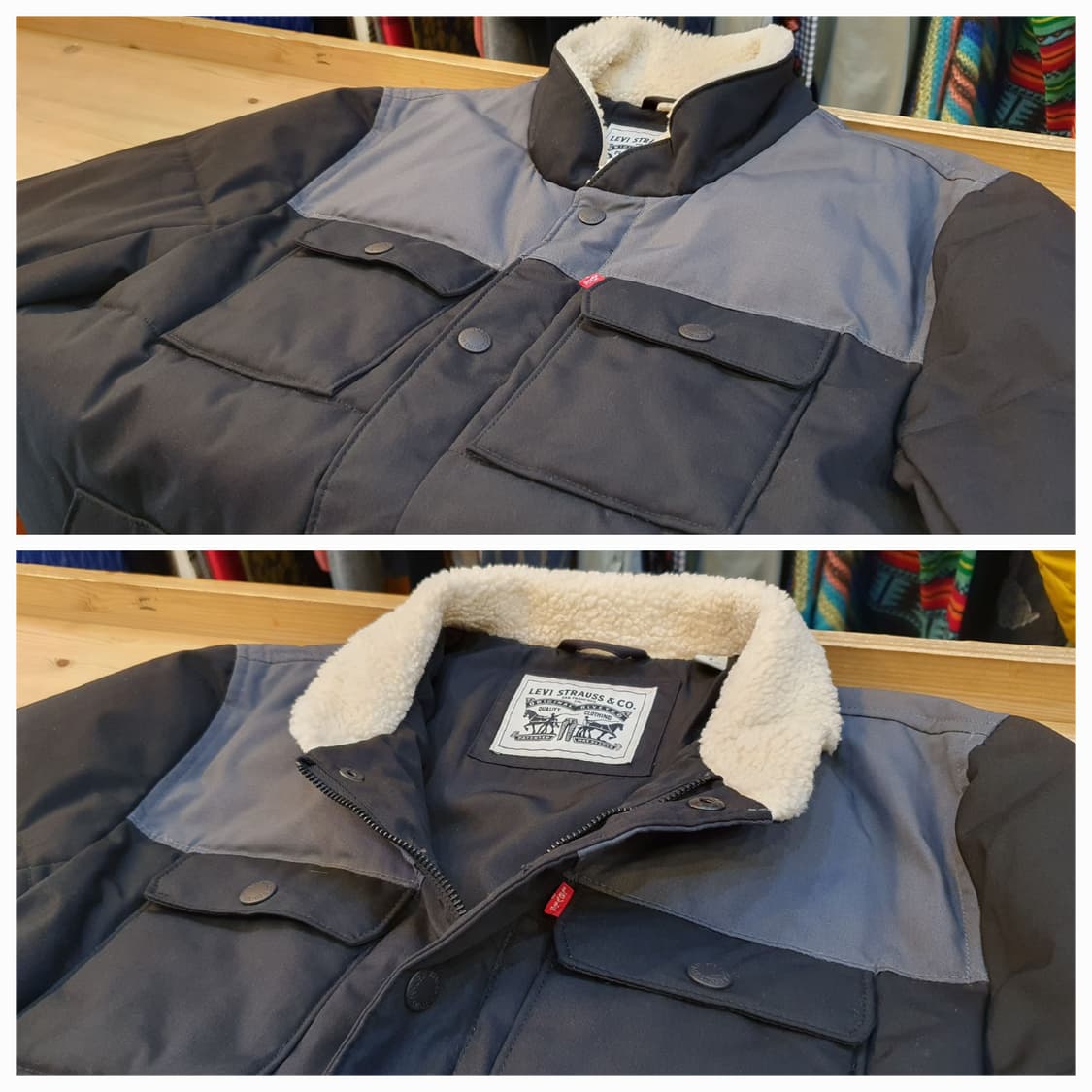 (새상품)95.리바이스 세르파 패딩점퍼 상품이미지5