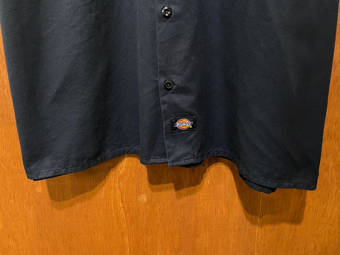 (XL) Dickies 디키즈 프린팅 반팔 워크 셔츠 블랙   상품이미지5