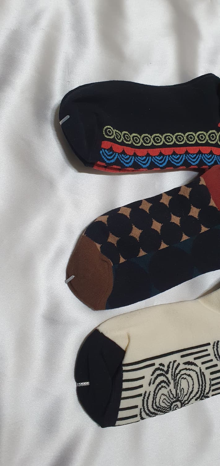 블루 크림 도트CONNISTINE MUSEUM 코니스틴 뮤지엄 양말 상품이미지6