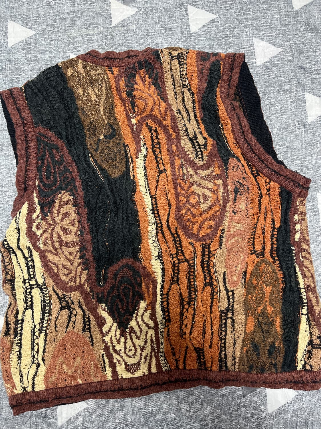 [coogi] 에스닉 케이블 니트 조끼 상품이미지2