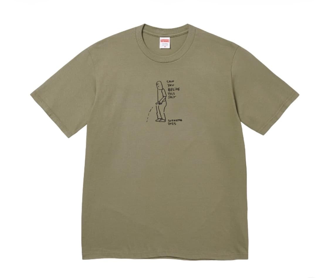 슈프림 피스 티셔츠 올리브 - 25SS 상품이미지1