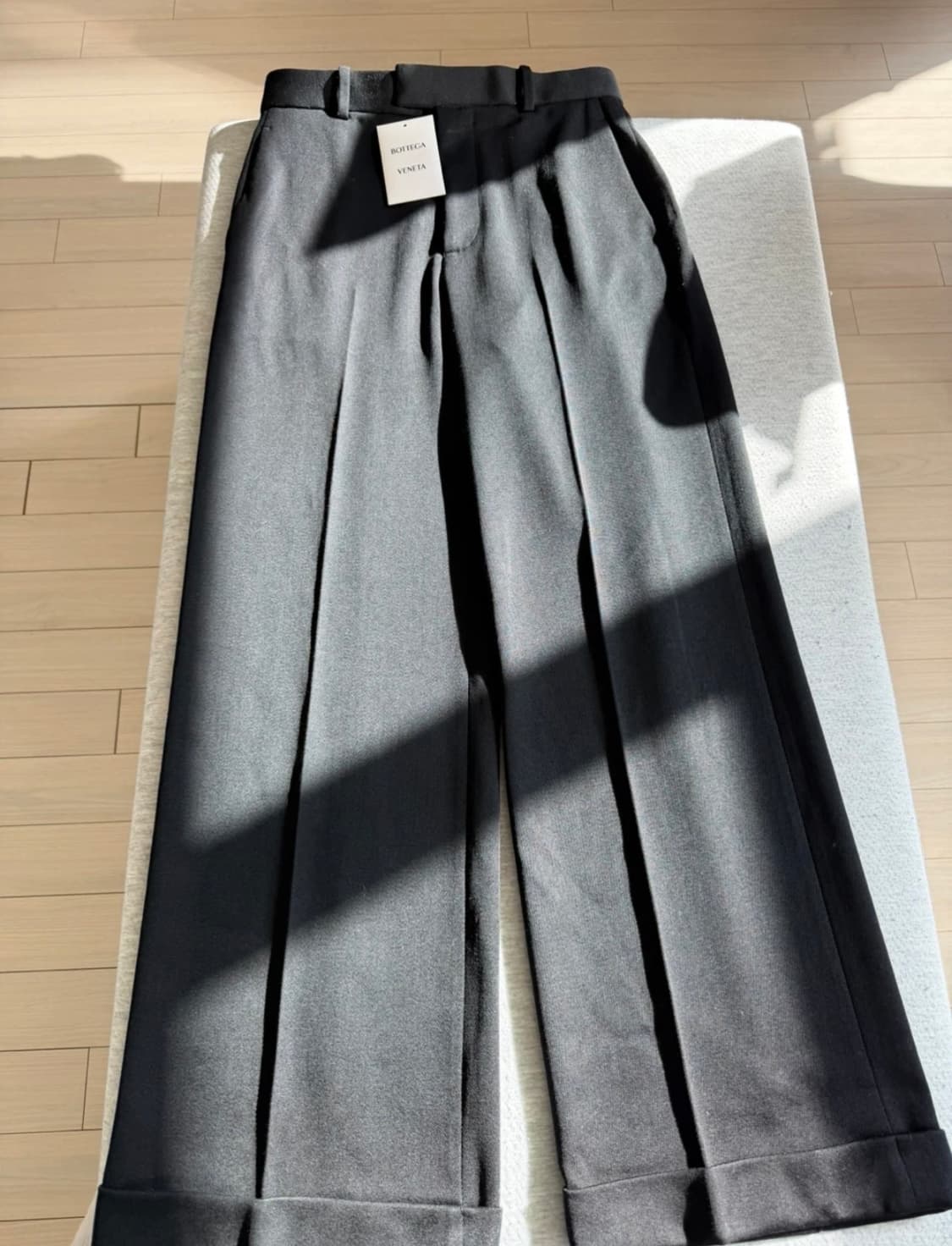 보테가 베네타 여성 와이드 슬랙스 블랙 40 새상품 상품이미지1