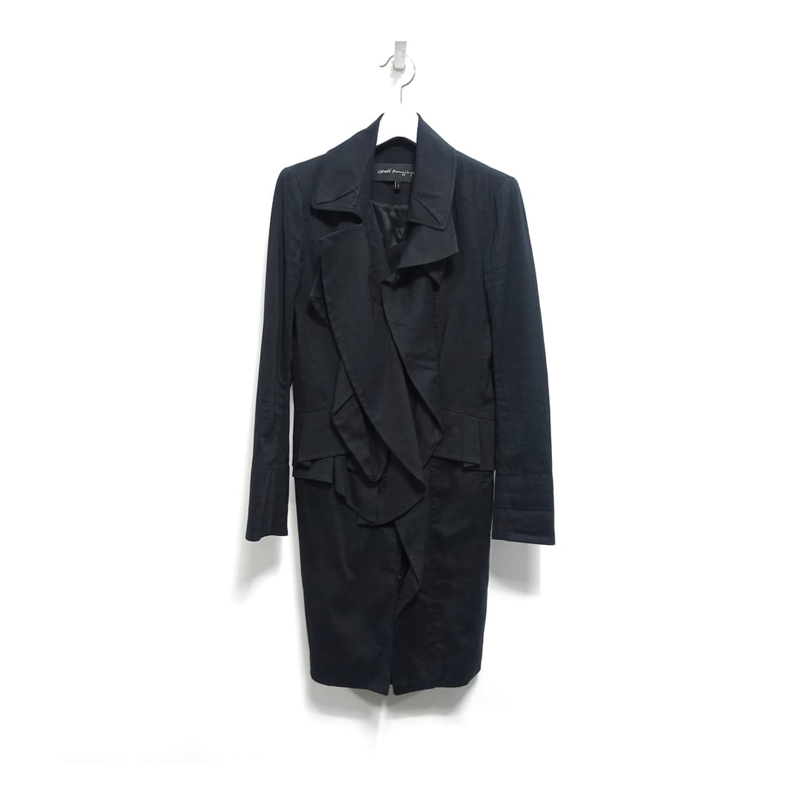 [55] OBZEE 오브제 드레이핑 러플 레이어드 코트 상품이미지1