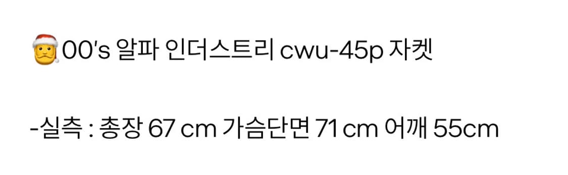 알파인더스트리 cwu-45p 자켓 상품이미지7
