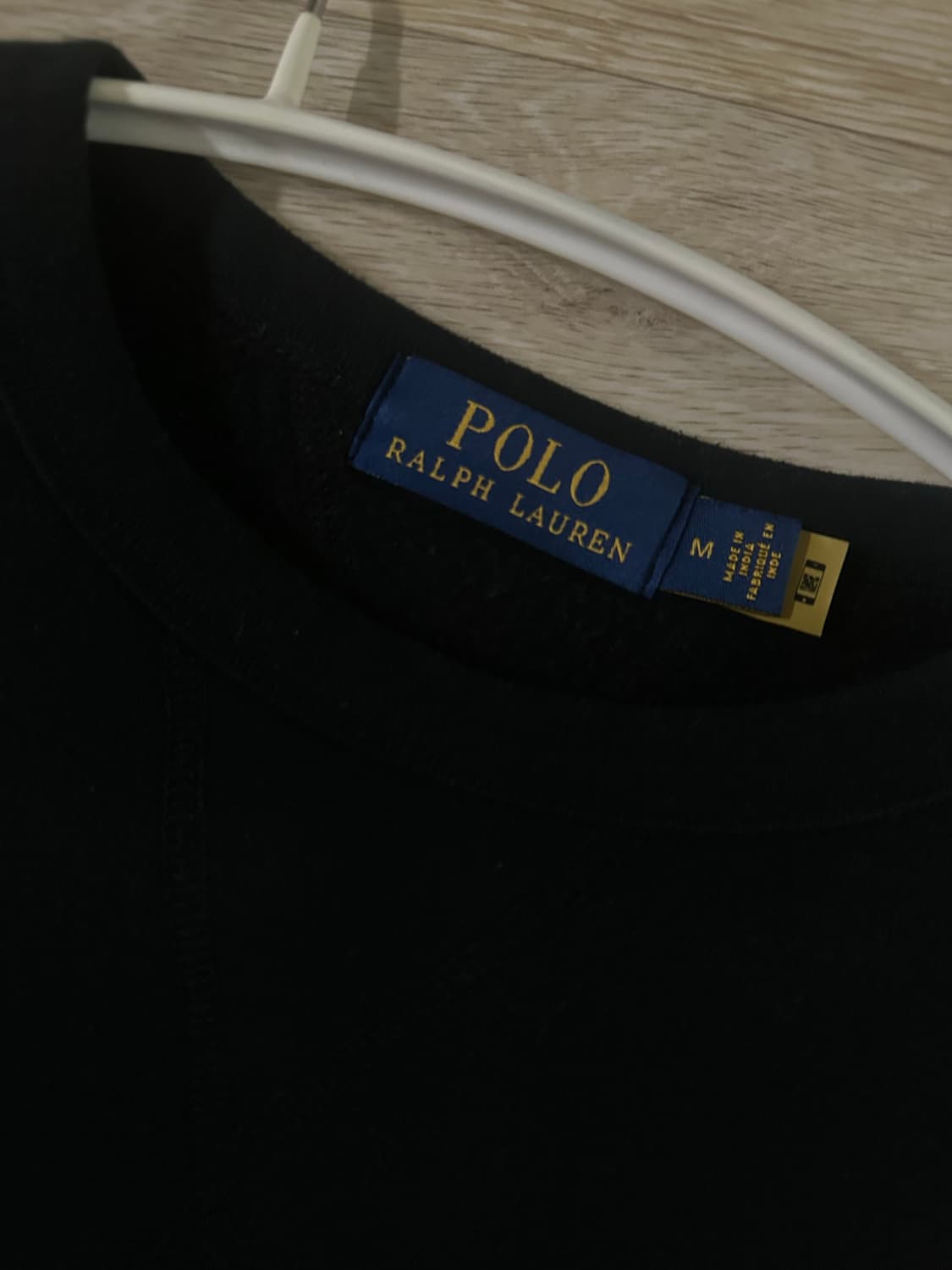 폴로 맨투맨 M 블랙 상품이미지2