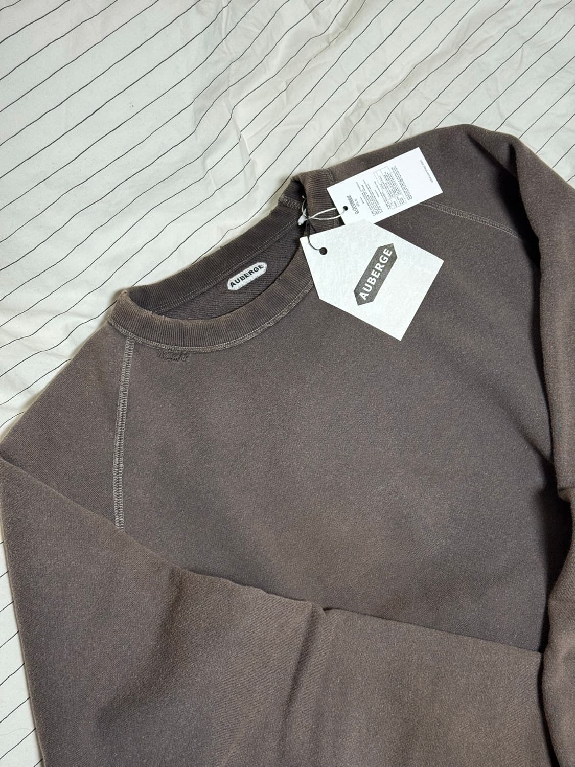 [44] 오베르쥬 어드레서 샵 별주 60s 스웻 브라운블랙 상품이미지3