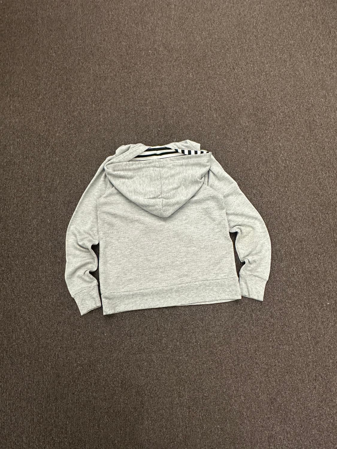 150)Japanese vintage 여성 지퍼 스트라이프 후디 상품이미지7