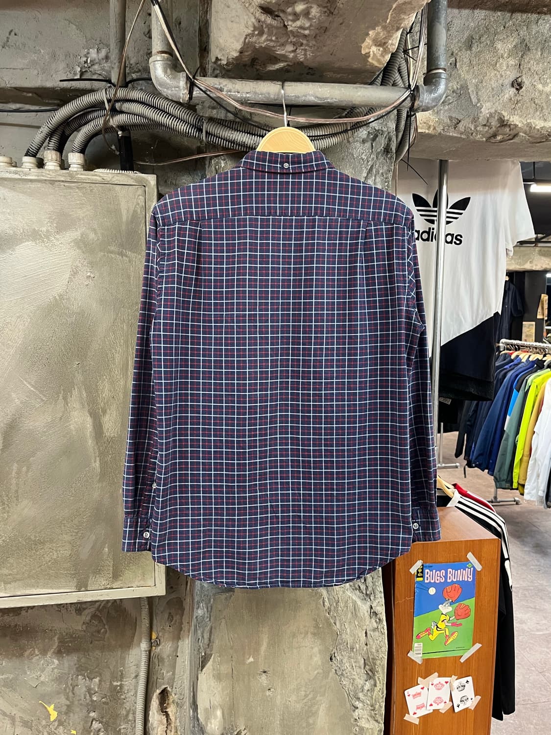 라코스테 체크 포켓 셔츠 네이비 40 #csz2441 상품이미지2