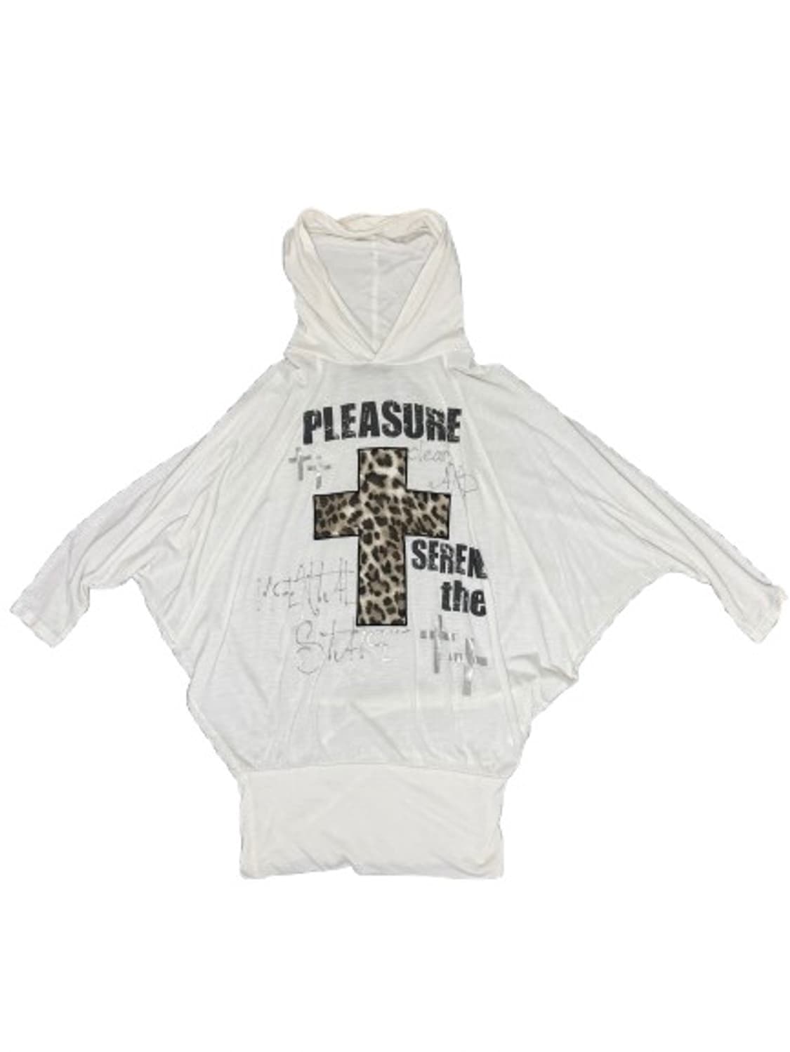 [VINTAGE] 레오파드 크로스 판초후드 상품이미지1