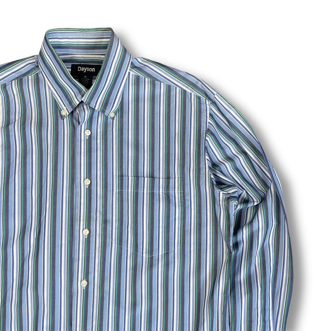 Dayson 블루 스트라이프 원포켓 긴팔 셔츠 95 상품이미지3