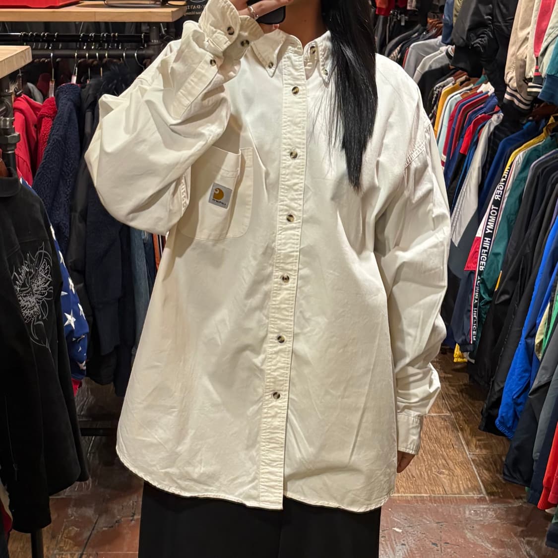 [HI] Carhartt 칼하트 긴팔셔츠 화이트 상품이미지2