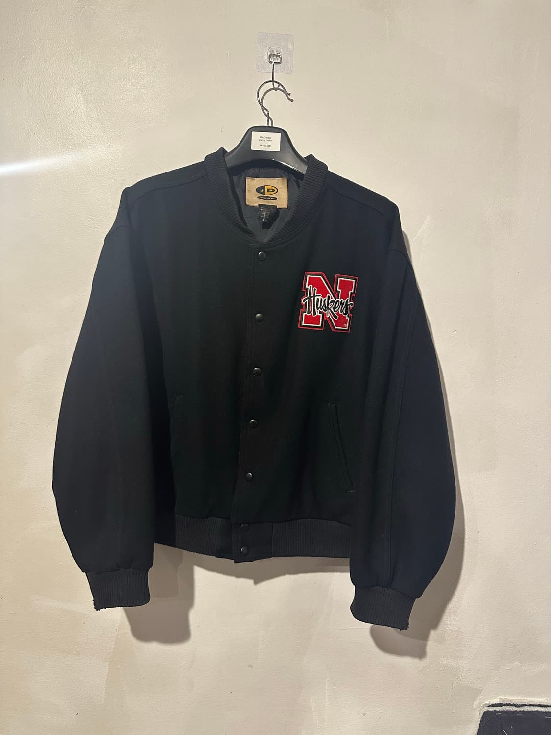 빈티지 90s 네브래스카 콘허스커스 풋볼 울 바시티 자켓 상품이미지1