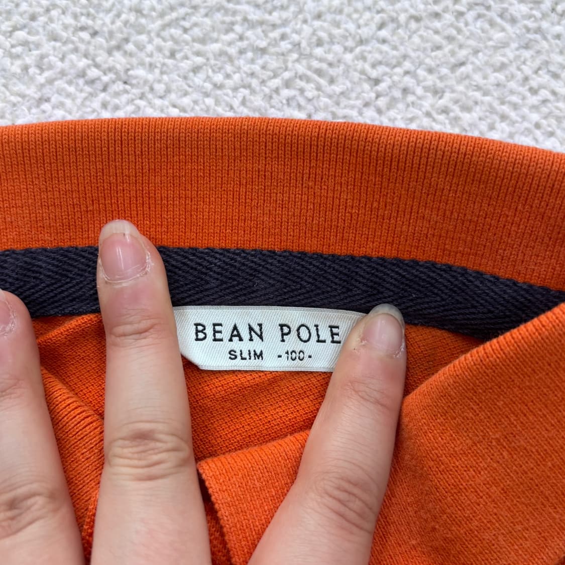 100 빈폴 슬림핏 반팔 카라 티셔츠 0327E 상품이미지3