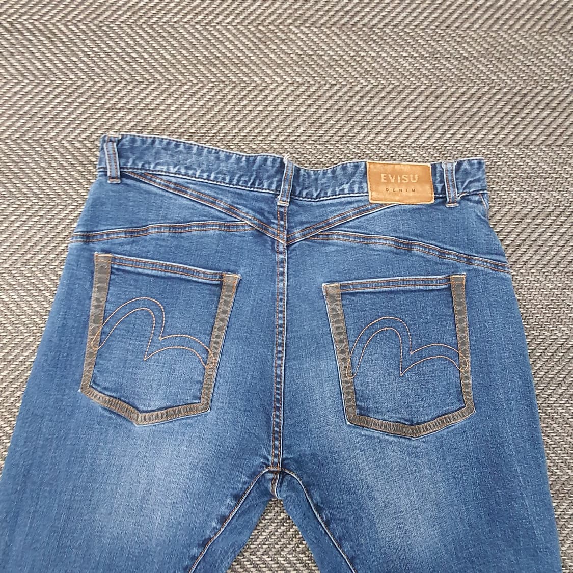 에비수 슬림핏 스판 청바지 남자34 상품이미지5