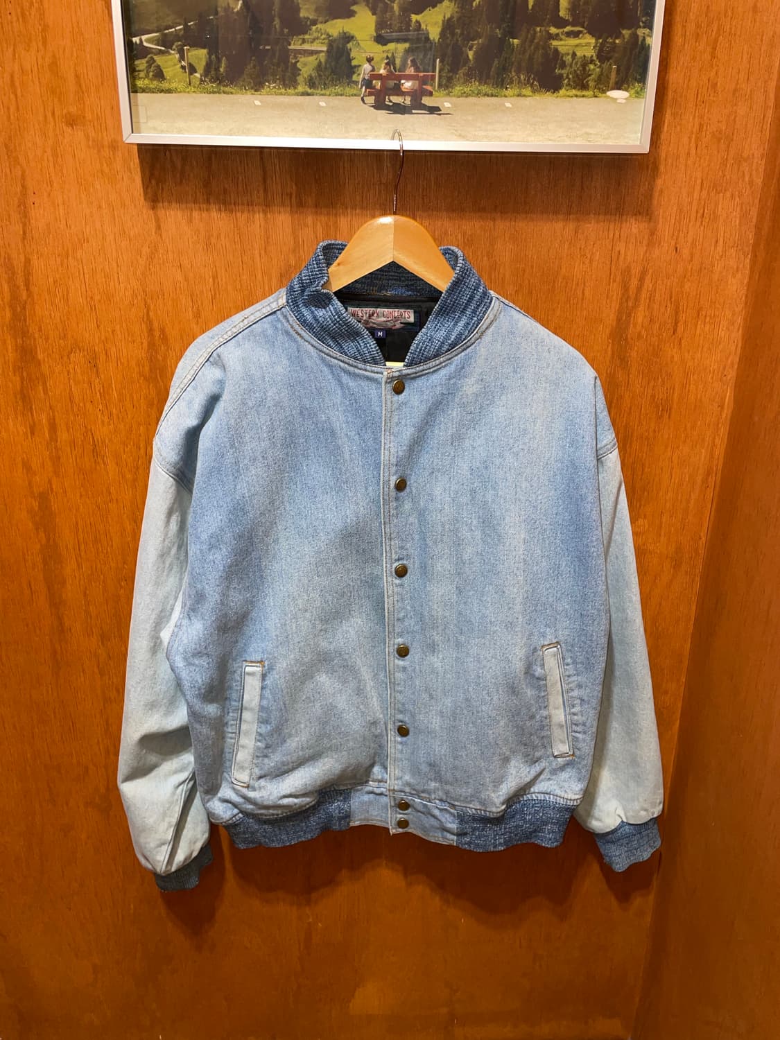 (M) 아메리칸 빈티지 데님 바시티 자켓  상품이미지6