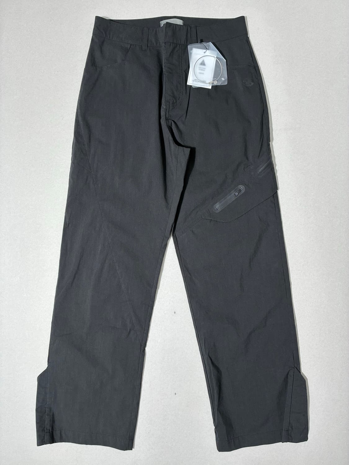 산산기어 윙 지퍼 트라우저 팬츠 블랙 1사이즈 상품이미지1