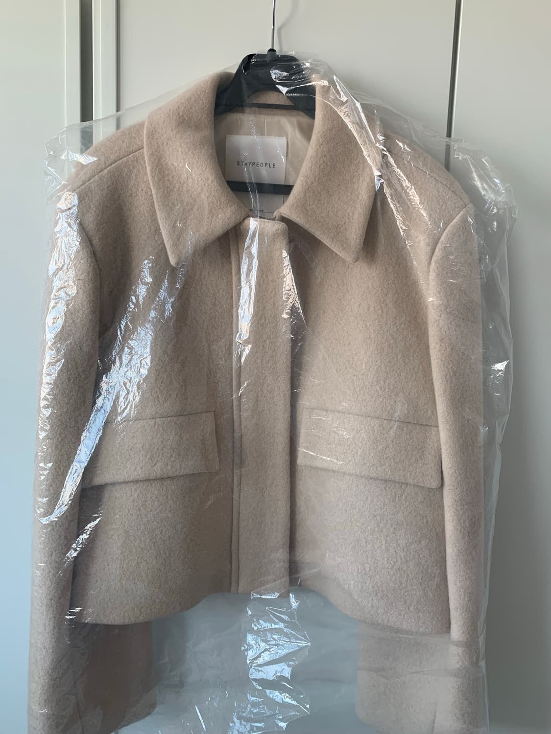 스테이피플 크롭드 알파카 자켓 코트 상품이미지3