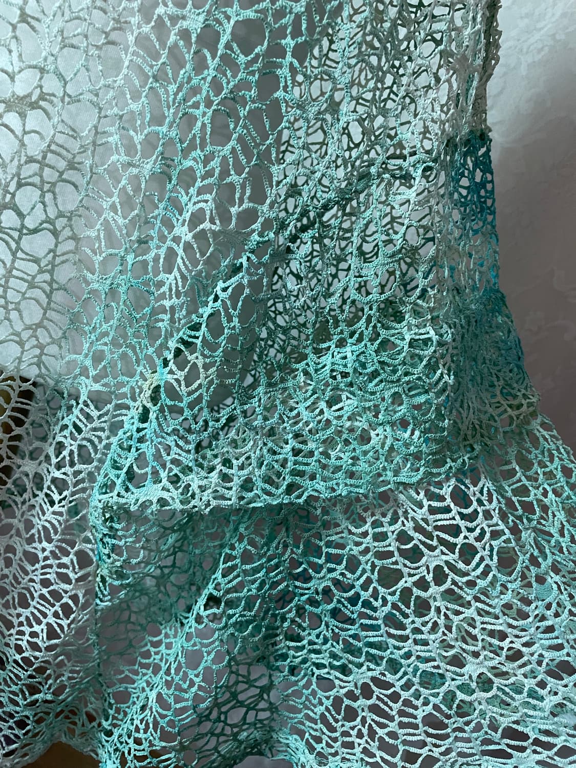 민트 시스루 네트 롱베스트  상품이미지3