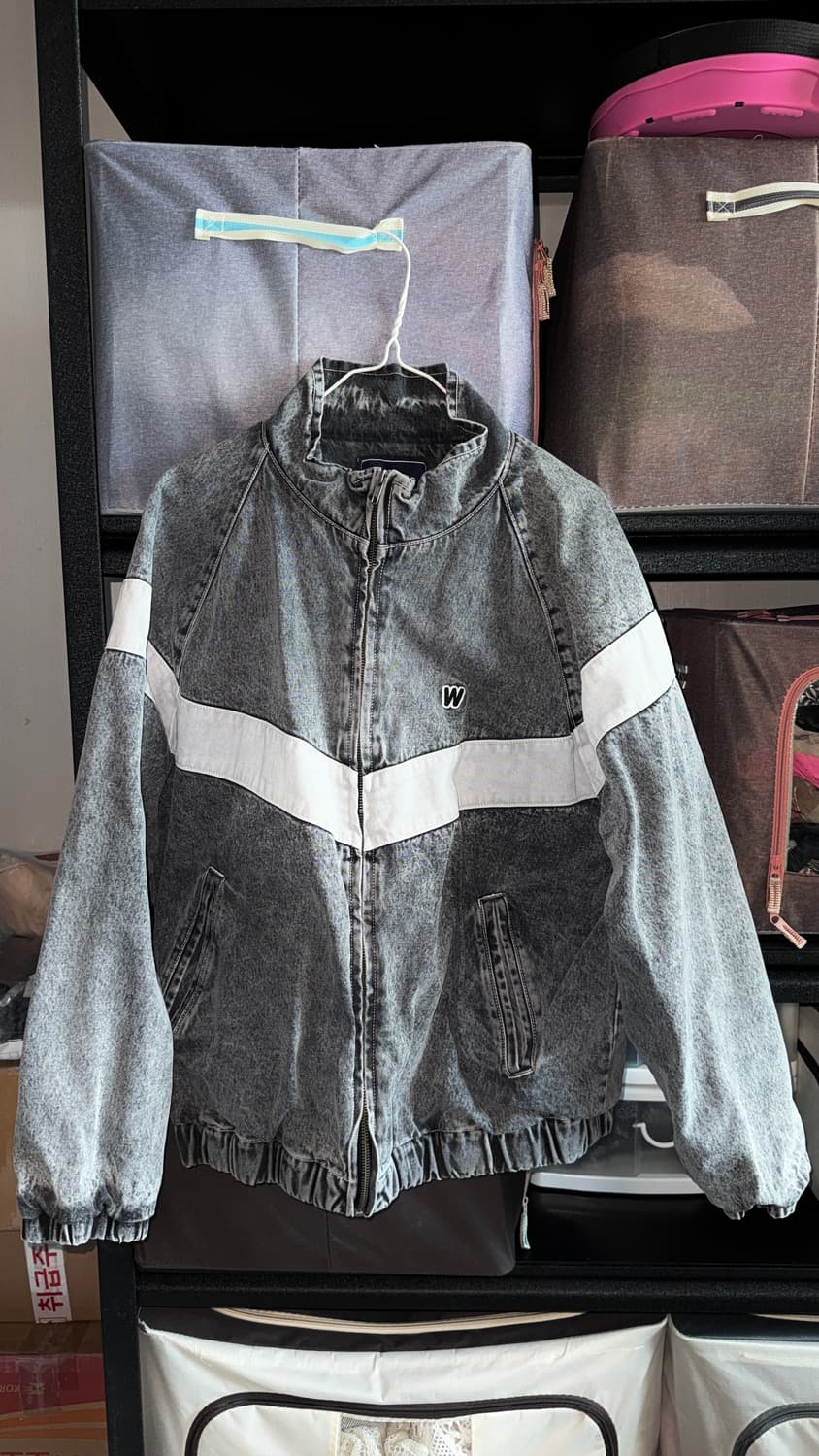 위캔더스 데님 봄버 M 상품이미지1