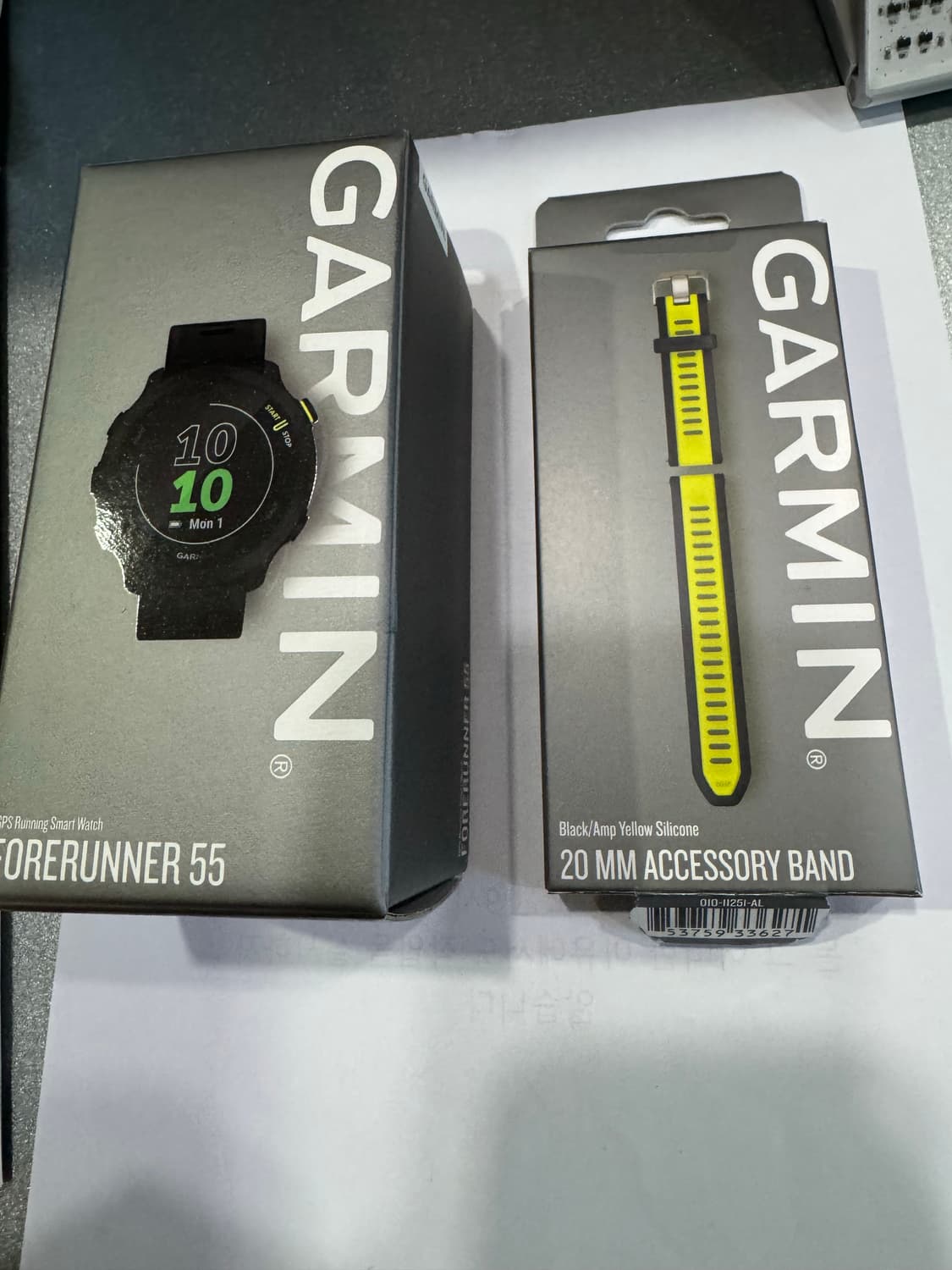 가민 포러너 55 블랙 + 20mm 퀵릴리즈 밴드 상품이미지8