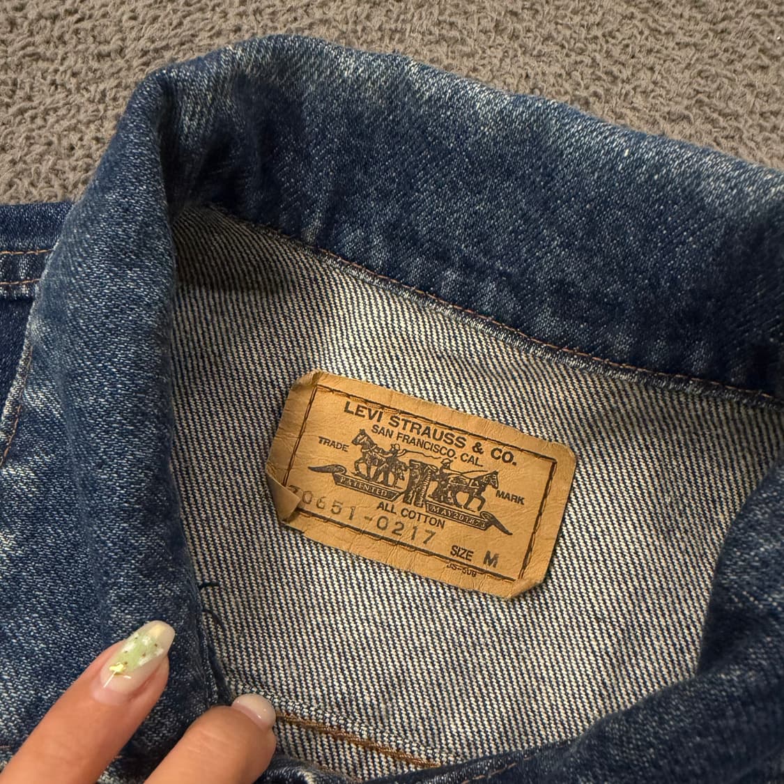 [ 정품/M ] 리바이스 70651-0217 데님 트러커 청자켓 상품이미지5