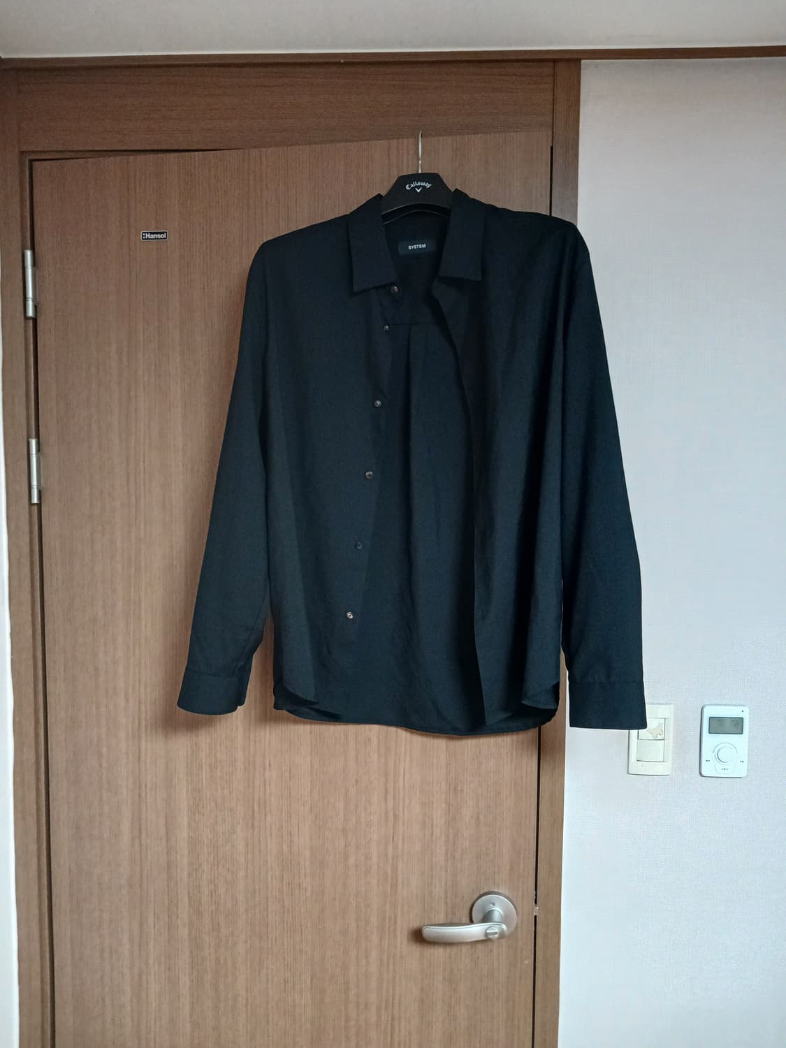 시스템옴므 남성 블랙 울 셔츠105  상품이미지10