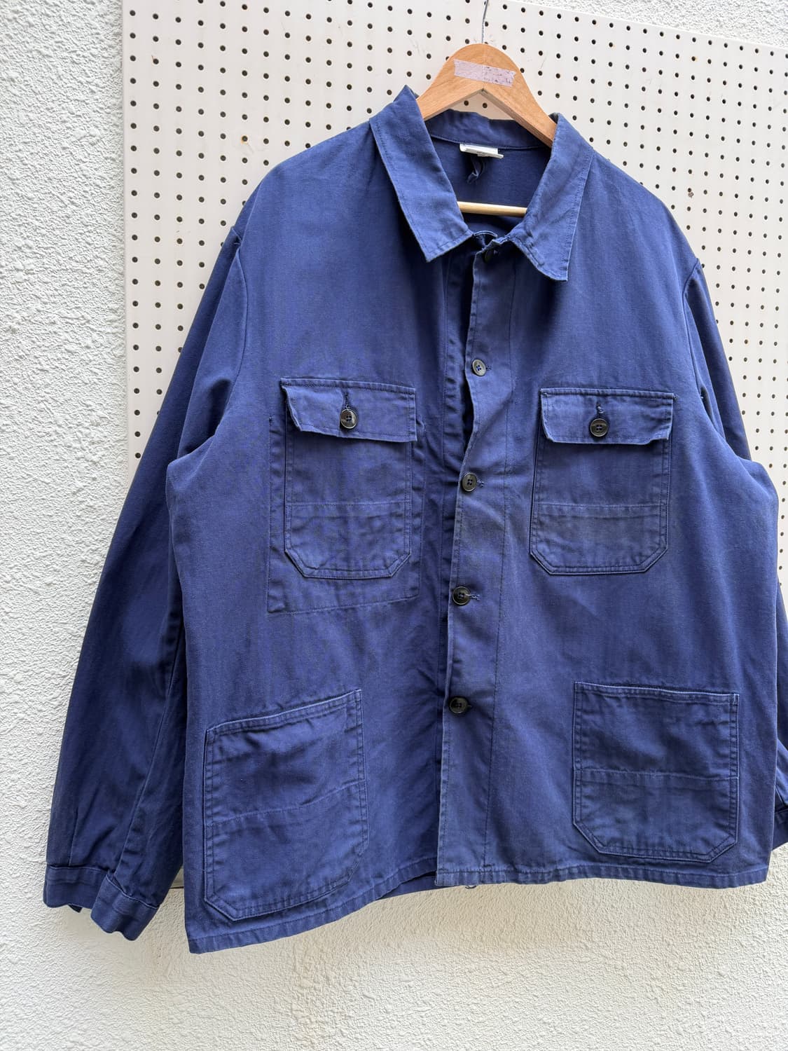 OLD VINTAGE WASHED BLUE HBT 헤링본 프렌치워크자켓 상품이미지6