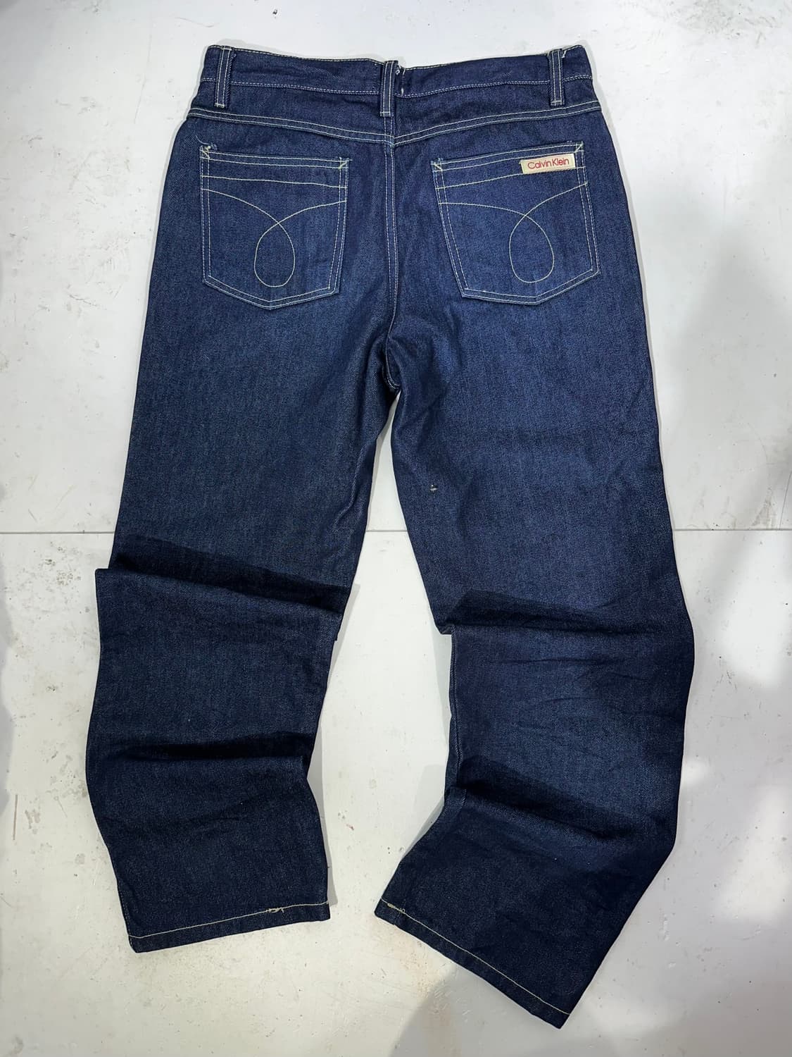 Ck 캘빈 클라인 진청 와이드 데님 팬츠 청바지 30 상품이미지5
