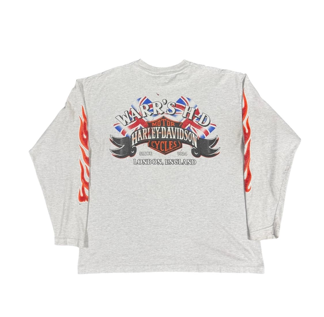 빈티지 90s Harley Davidson 할리데이비슨 플레임 롱슬리브 상품이미지2