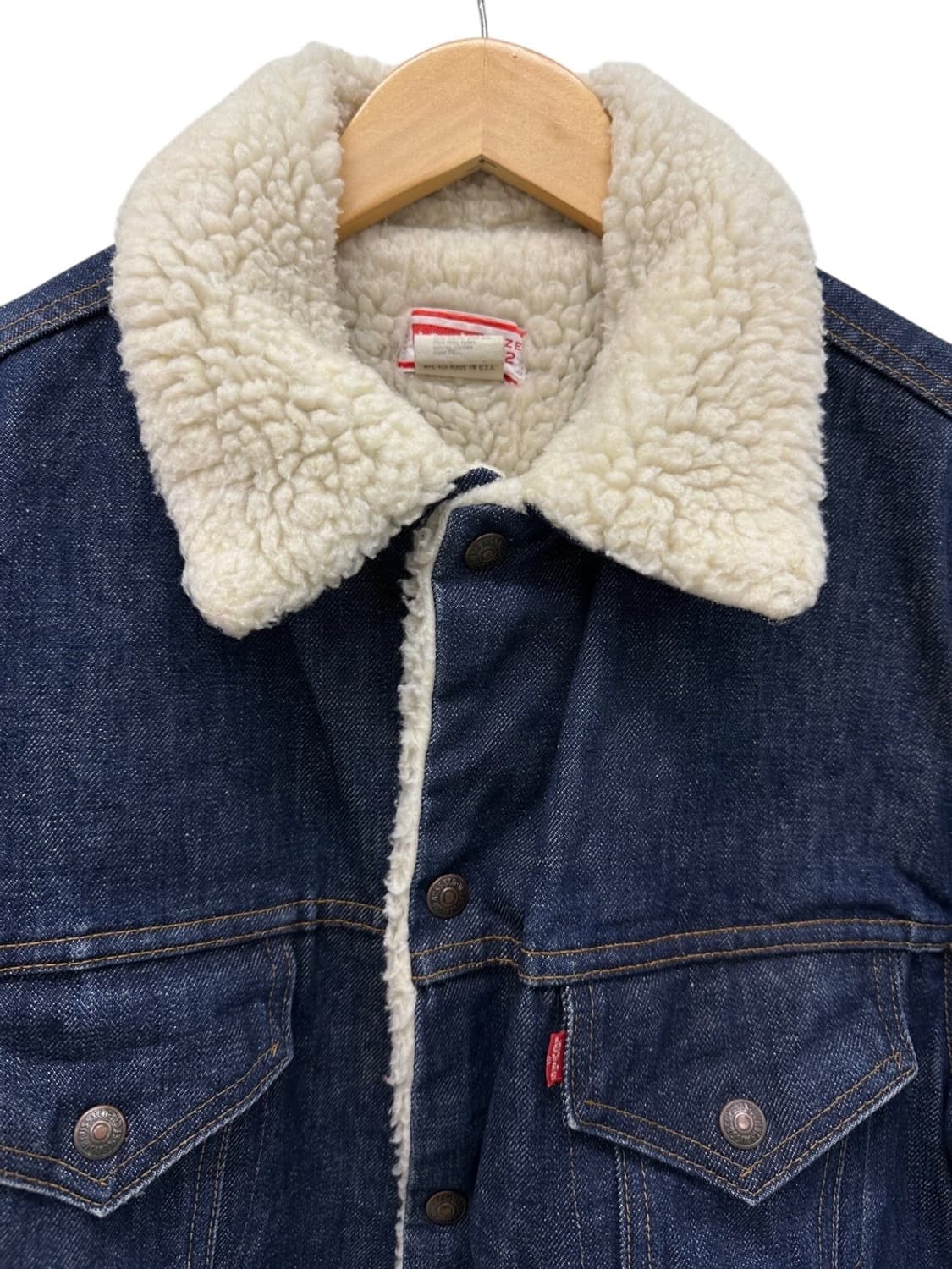 70s 리바이스 쉐르파 데님 청자켓 (42,XL) 상품이미지3