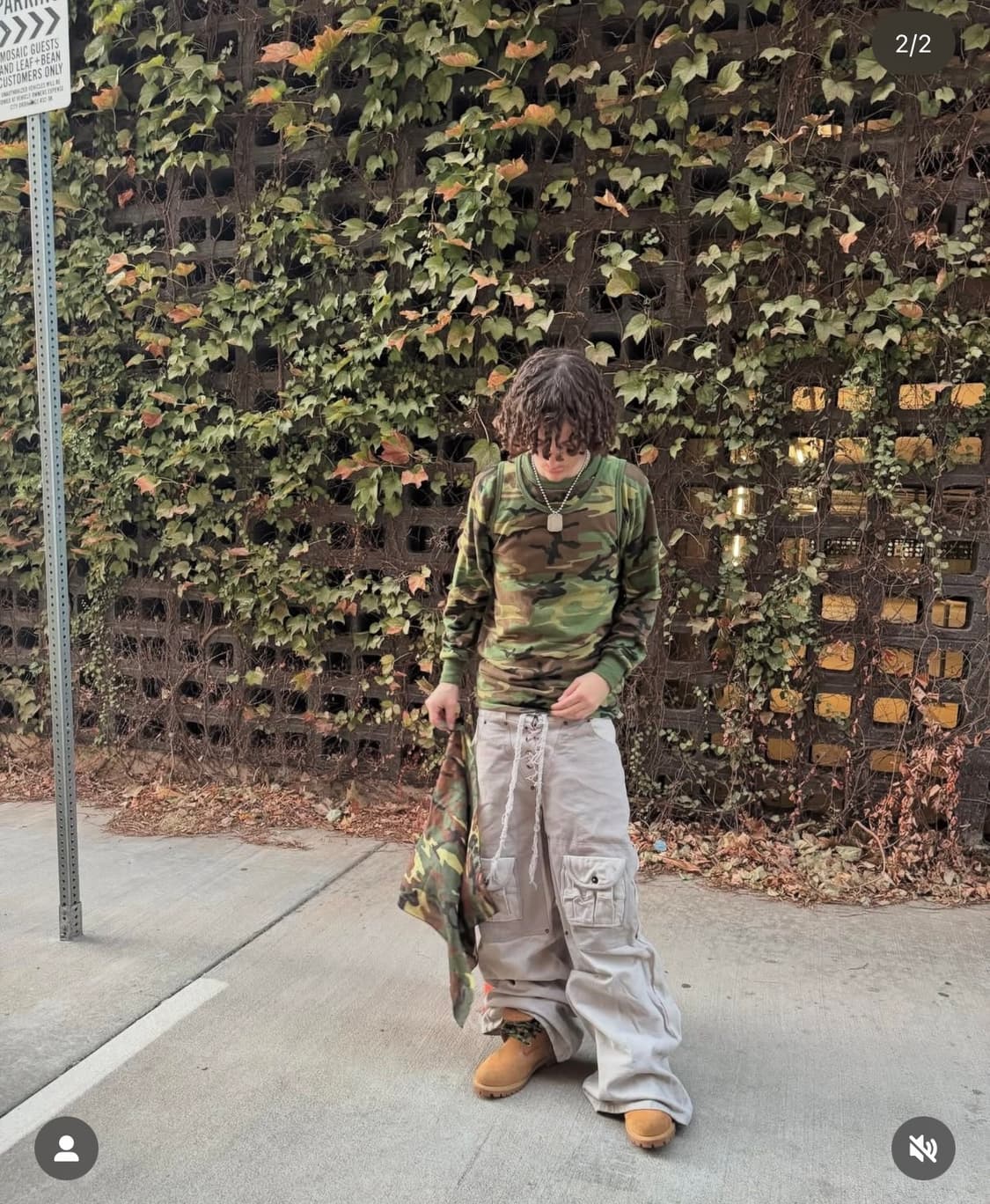 at is at 트리플 레이어드 티셔츠 (카모) 상품이미지9