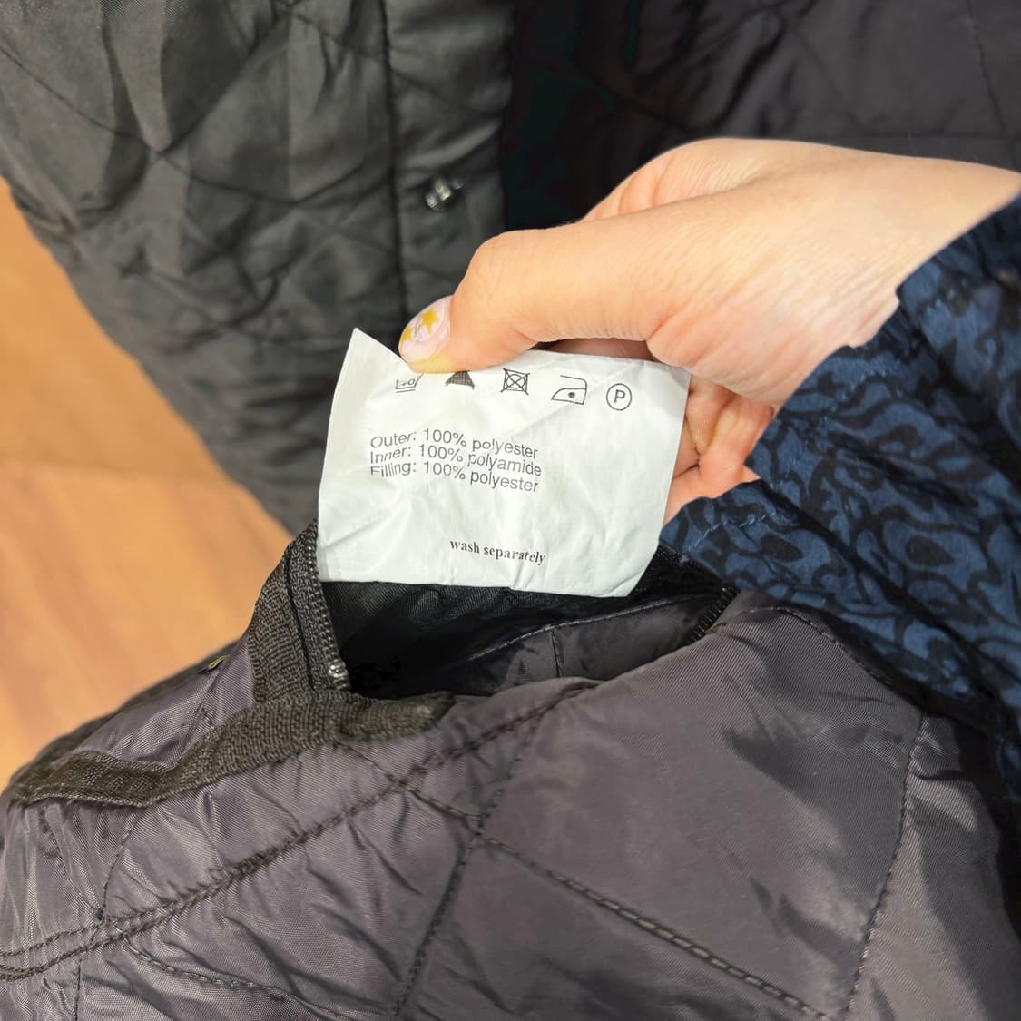 바버 경량 퀄팅 자켓 코듀로이 카라 스냅 버튼 패치 포켓 디테일 브라운 상품이미지8