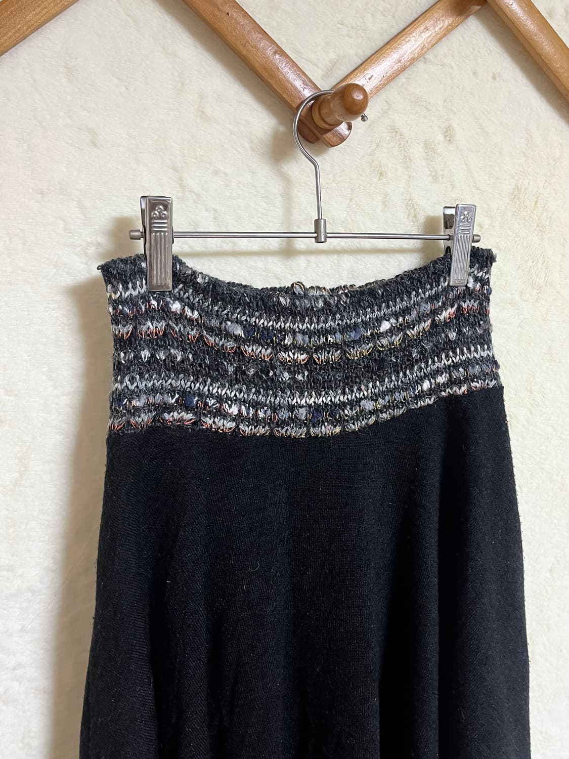 빈티지 자수 니트 스커트 상품이미지3