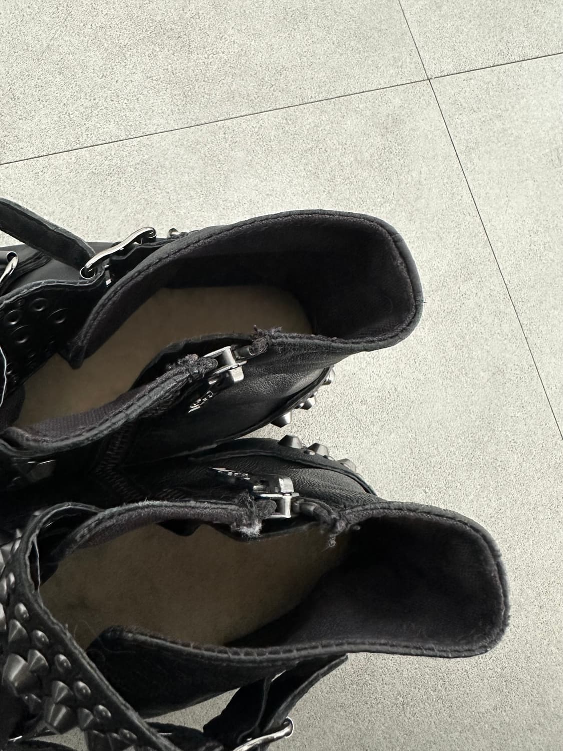 Ash 보아퍼 스터드 버클 레더 하이탑 상품이미지7