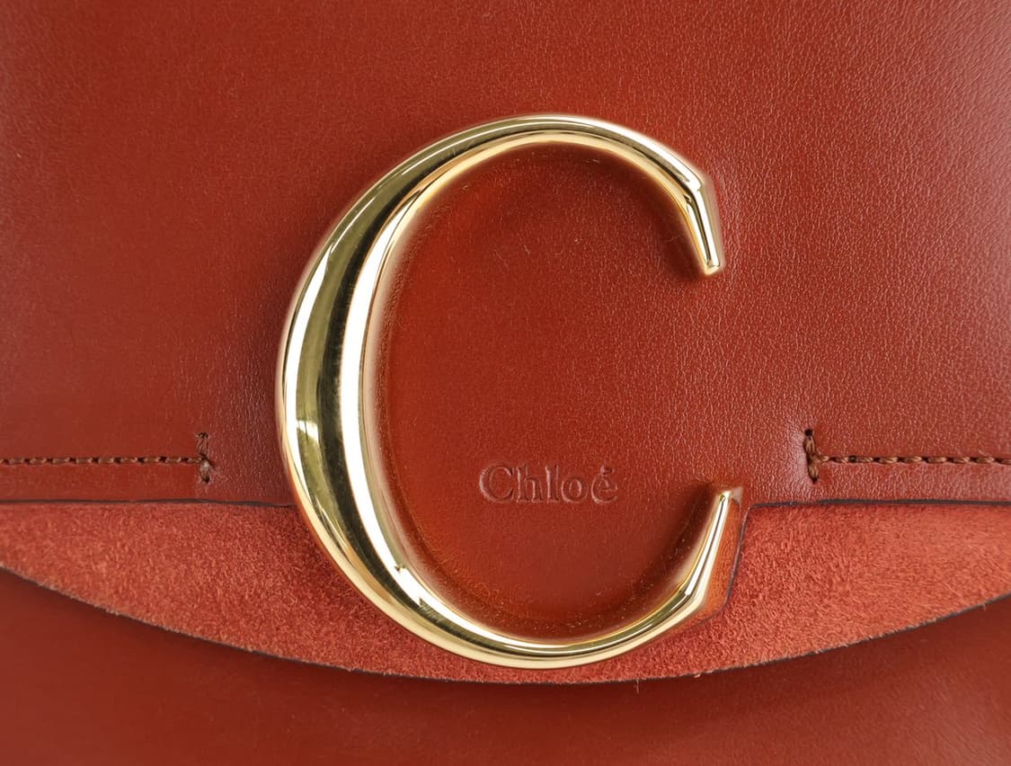 끌로에 C 스몰 레더 백 토트백 숄더백 크로스백 브라운 상품이미지7