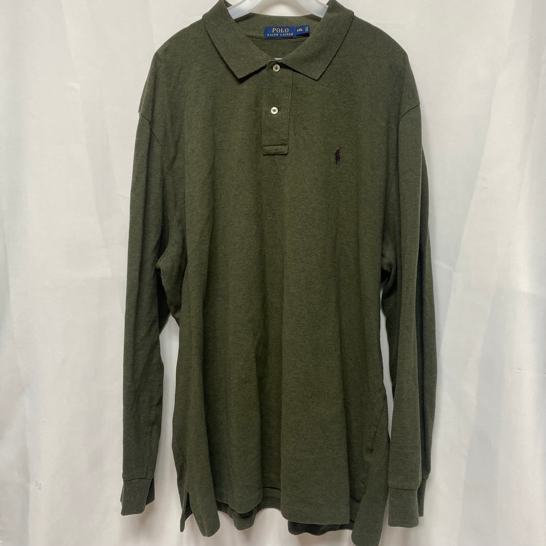 폴로 랄프로렌 PK 긴팔티 카키 XXL 상품이미지1