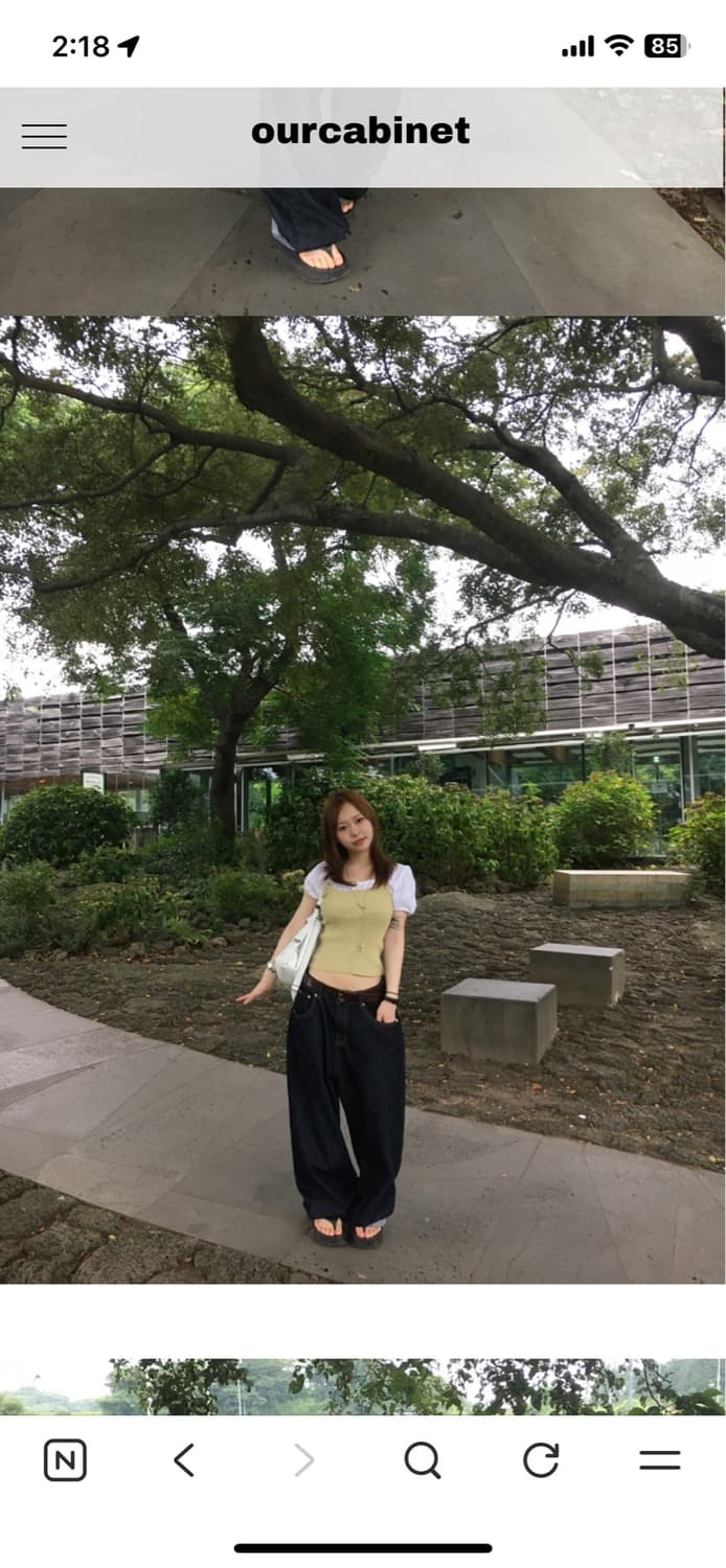 아워캐비넷 생지 데님 상품이미지4