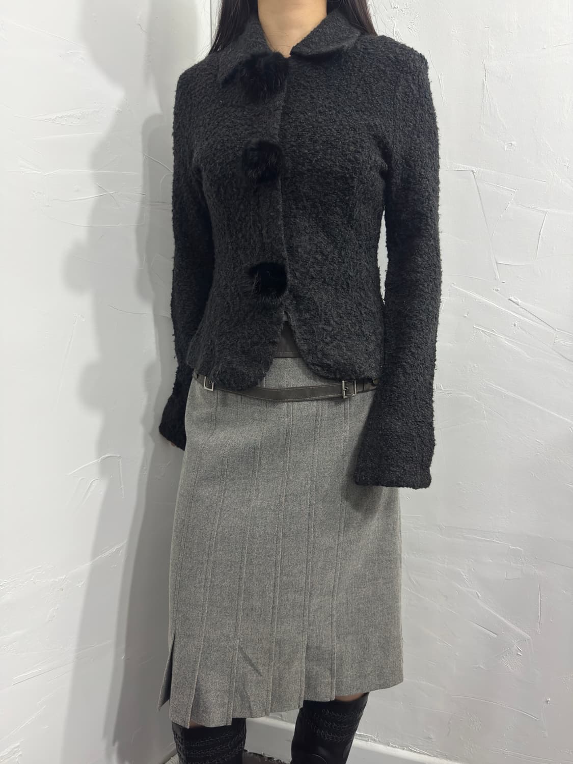 buckle detail midi skirt 상품이미지4